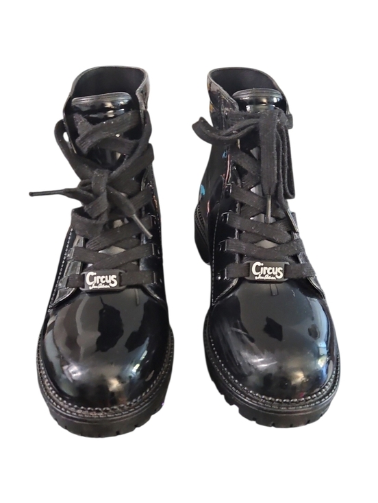 Circus by Sam Edelman Shoes - Circus by Sam Edelman Black Patent Lace-Up Boots Size 8